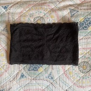 Black Lace Bandeau- size medium